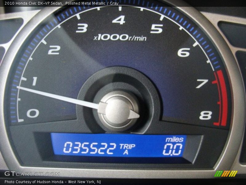 Polished Metal Metallic / Gray 2010 Honda Civic DX-VP Sedan