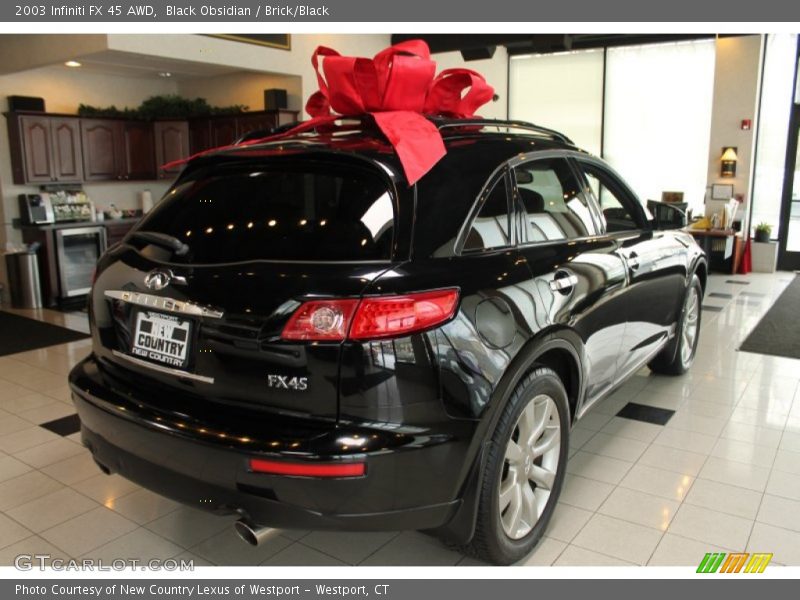 Black Obsidian / Brick/Black 2003 Infiniti FX 45 AWD