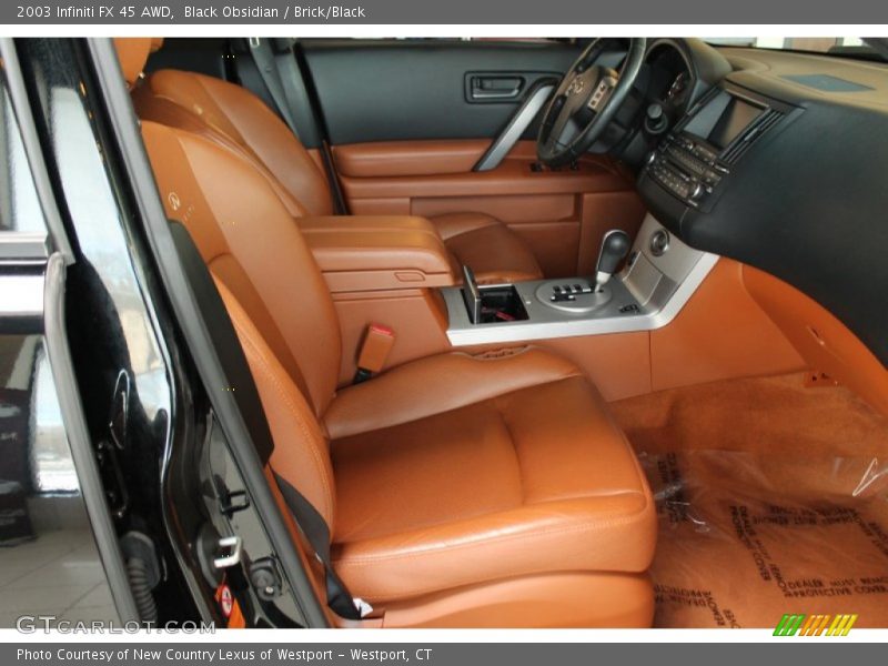 Black Obsidian / Brick/Black 2003 Infiniti FX 45 AWD