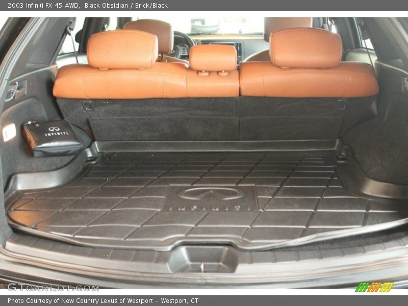 Black Obsidian / Brick/Black 2003 Infiniti FX 45 AWD