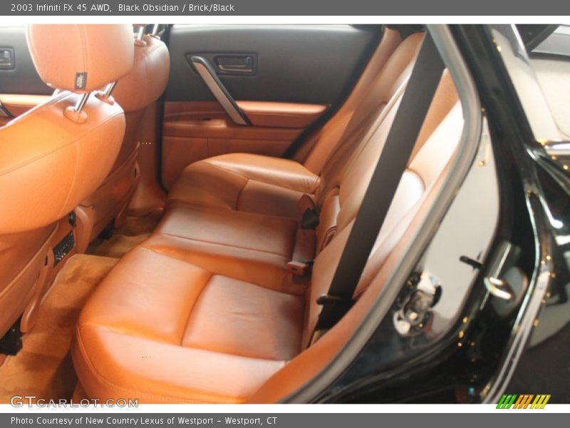 Black Obsidian / Brick/Black 2003 Infiniti FX 45 AWD