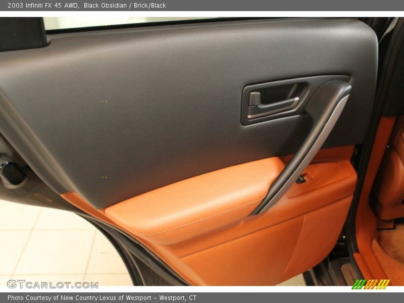 Black Obsidian / Brick/Black 2003 Infiniti FX 45 AWD