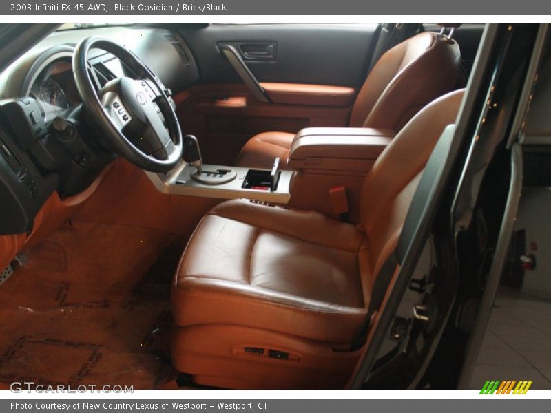 Black Obsidian / Brick/Black 2003 Infiniti FX 45 AWD