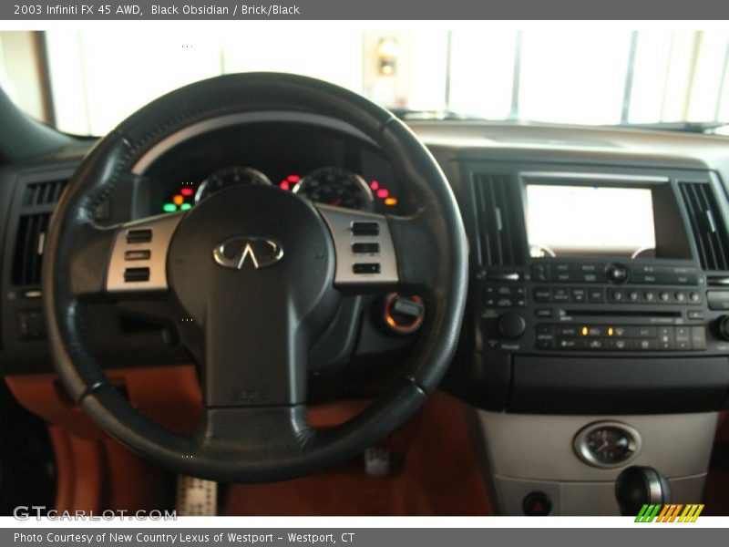 Black Obsidian / Brick/Black 2003 Infiniti FX 45 AWD