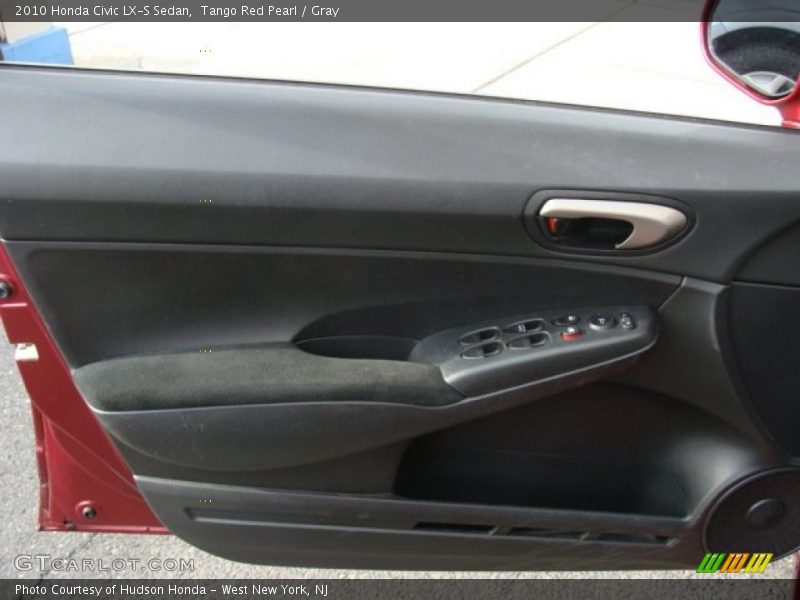 Tango Red Pearl / Gray 2010 Honda Civic LX-S Sedan