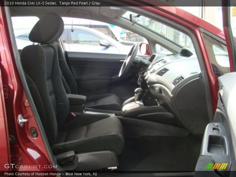 Tango Red Pearl / Gray 2010 Honda Civic LX-S Sedan