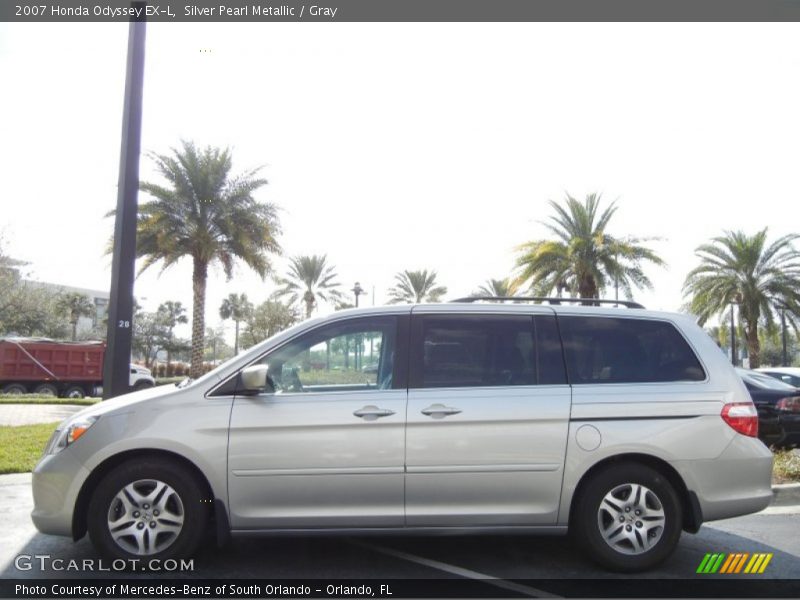 Silver Pearl Metallic / Gray 2007 Honda Odyssey EX-L