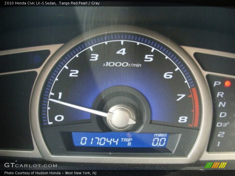 Tango Red Pearl / Gray 2010 Honda Civic LX-S Sedan