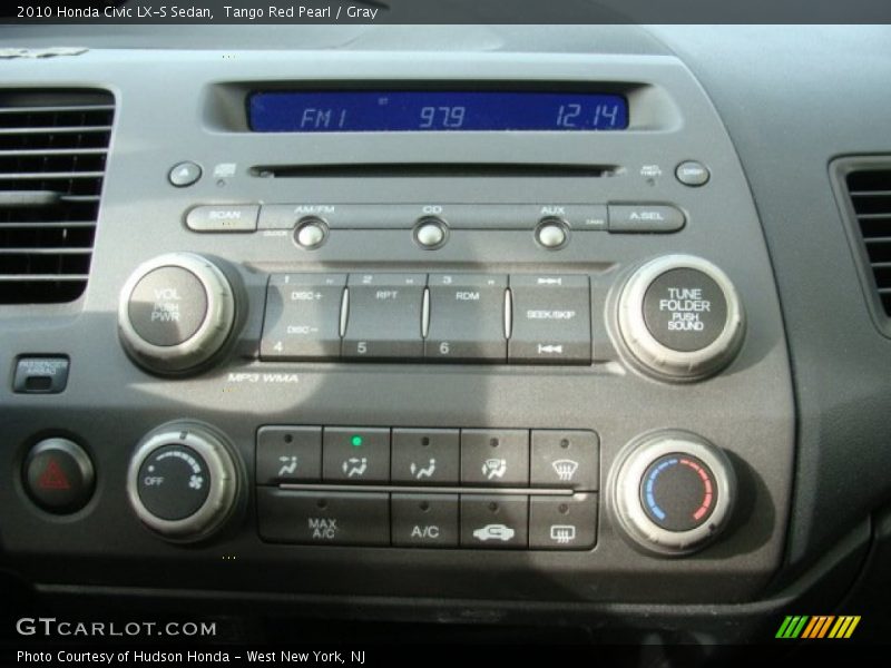 Tango Red Pearl / Gray 2010 Honda Civic LX-S Sedan