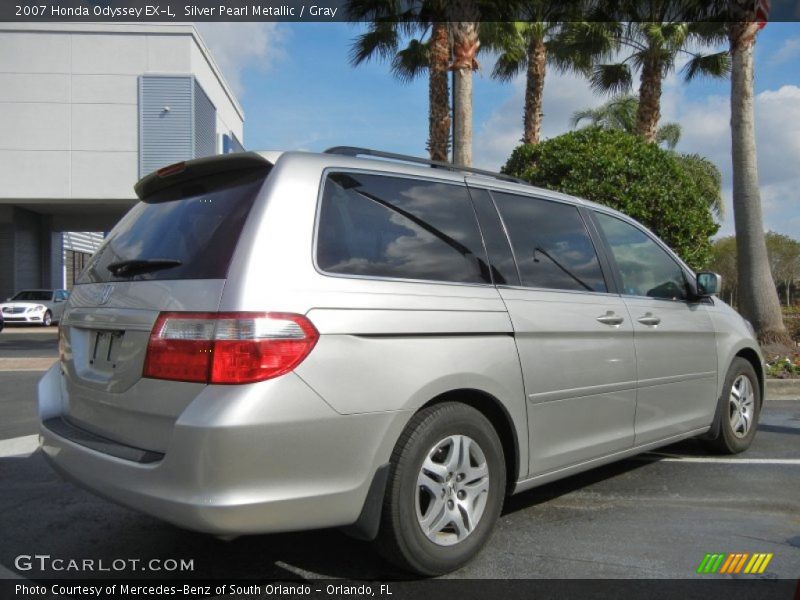 Silver Pearl Metallic / Gray 2007 Honda Odyssey EX-L