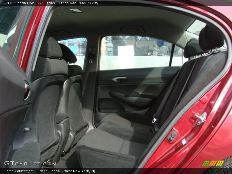 Tango Red Pearl / Gray 2010 Honda Civic LX-S Sedan