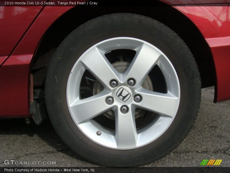 Tango Red Pearl / Gray 2010 Honda Civic LX-S Sedan