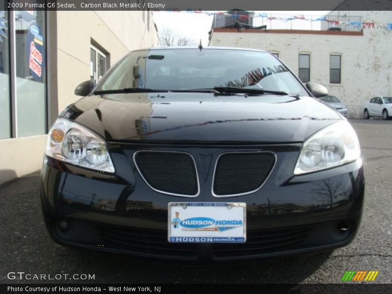 Carbon Black Metallic / Ebony 2009 Pontiac G6 Sedan