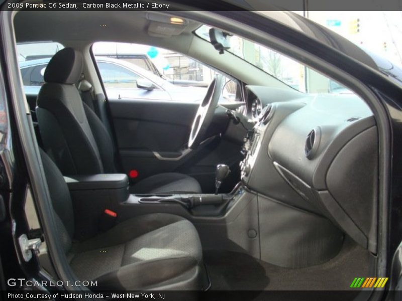 Carbon Black Metallic / Ebony 2009 Pontiac G6 Sedan