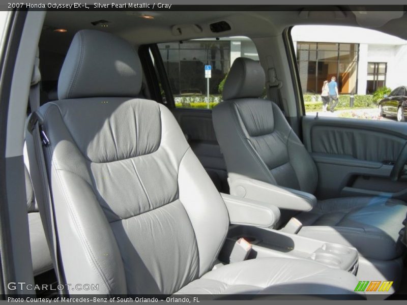 Silver Pearl Metallic / Gray 2007 Honda Odyssey EX-L