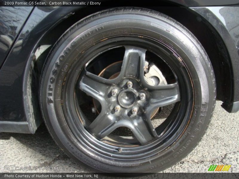 Carbon Black Metallic / Ebony 2009 Pontiac G6 Sedan