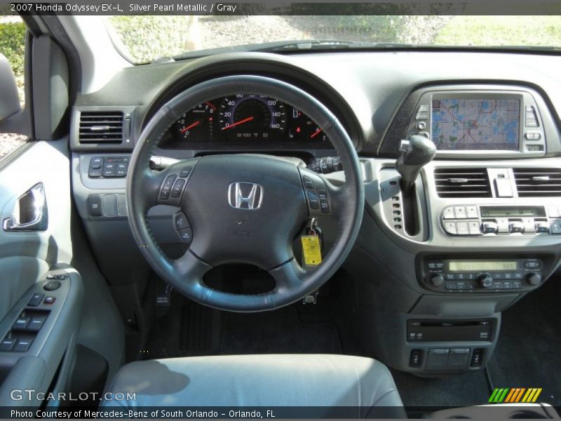 Silver Pearl Metallic / Gray 2007 Honda Odyssey EX-L