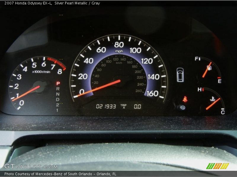 Silver Pearl Metallic / Gray 2007 Honda Odyssey EX-L