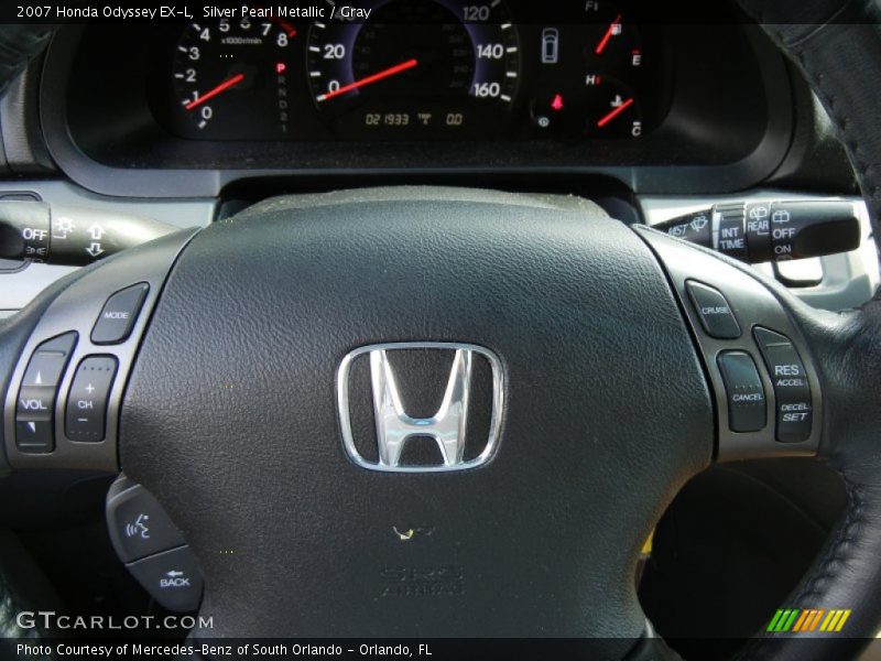 Silver Pearl Metallic / Gray 2007 Honda Odyssey EX-L
