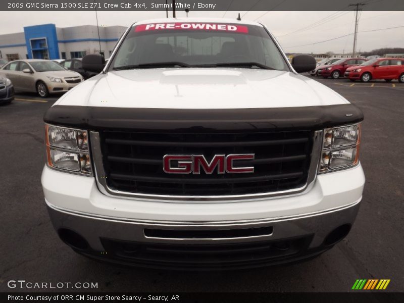 Summit White / Ebony 2009 GMC Sierra 1500 SLE Z71 Crew Cab 4x4