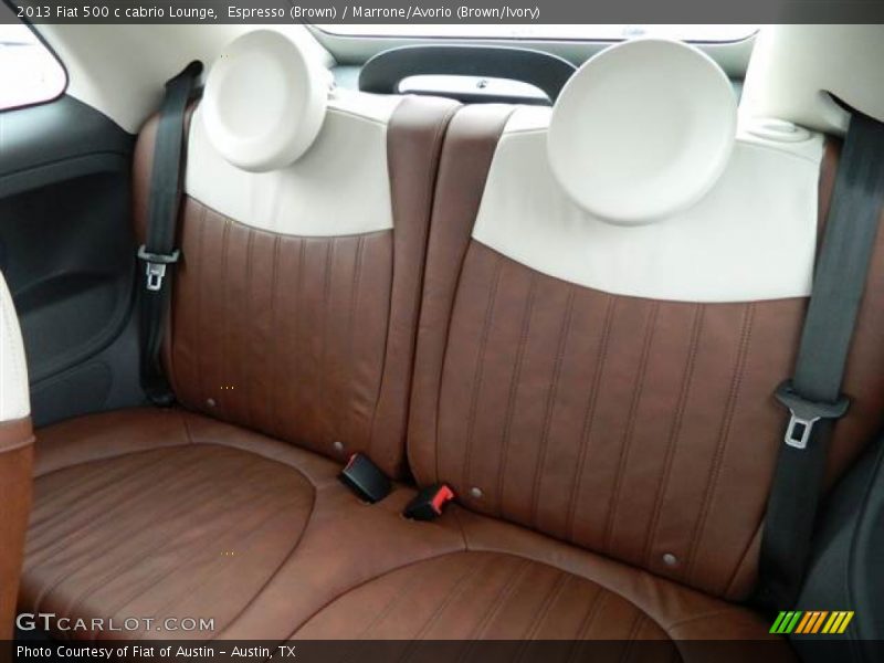 Espresso (Brown) / Marrone/Avorio (Brown/Ivory) 2013 Fiat 500 c cabrio Lounge