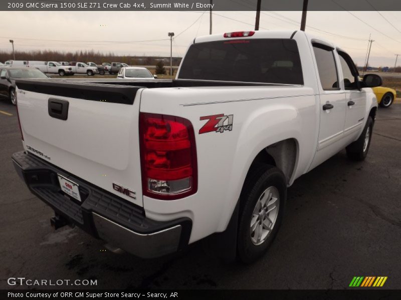 Summit White / Ebony 2009 GMC Sierra 1500 SLE Z71 Crew Cab 4x4