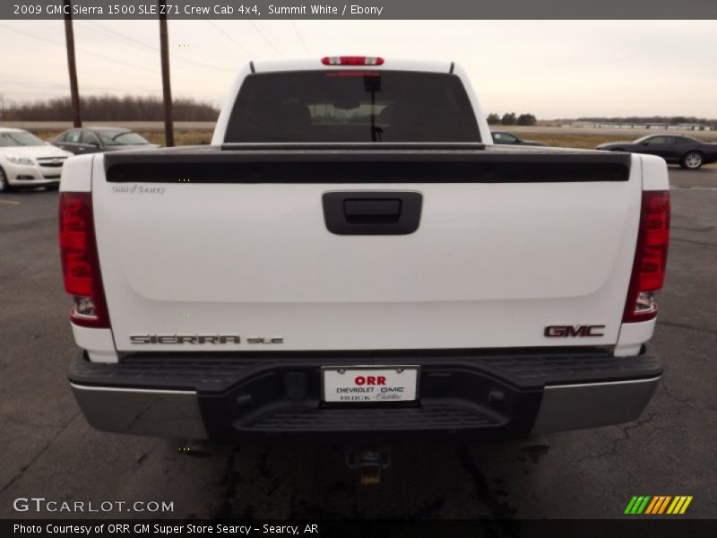 Summit White / Ebony 2009 GMC Sierra 1500 SLE Z71 Crew Cab 4x4