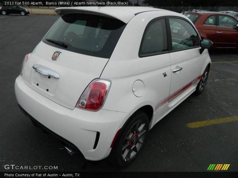 Bianco (White) / Abarth Nero/Nero (Black/Black) 2013 Fiat 500 Abarth