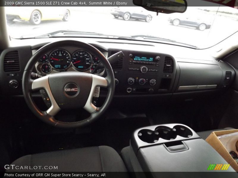 Summit White / Ebony 2009 GMC Sierra 1500 SLE Z71 Crew Cab 4x4