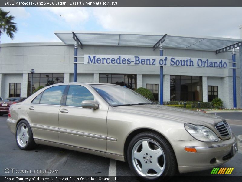 Desert Silver Metallic / Java 2001 Mercedes-Benz S 430 Sedan