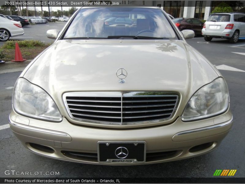 Desert Silver Metallic / Java 2001 Mercedes-Benz S 430 Sedan