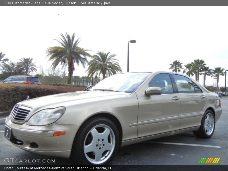 Desert Silver Metallic / Java 2001 Mercedes-Benz S 430 Sedan