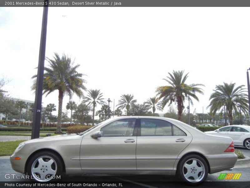 Desert Silver Metallic / Java 2001 Mercedes-Benz S 430 Sedan