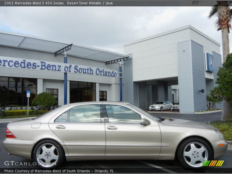 Desert Silver Metallic / Java 2001 Mercedes-Benz S 430 Sedan