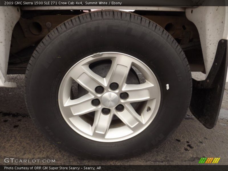 Summit White / Ebony 2009 GMC Sierra 1500 SLE Z71 Crew Cab 4x4