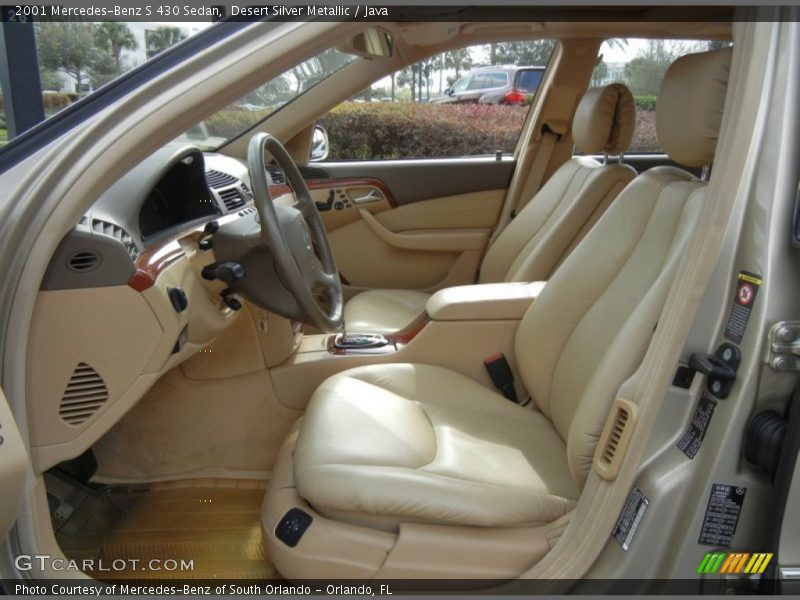 Desert Silver Metallic / Java 2001 Mercedes-Benz S 430 Sedan
