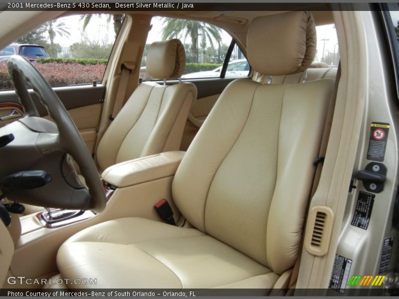 Desert Silver Metallic / Java 2001 Mercedes-Benz S 430 Sedan