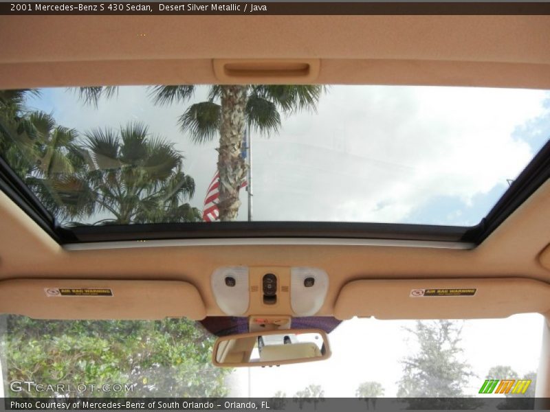 Desert Silver Metallic / Java 2001 Mercedes-Benz S 430 Sedan