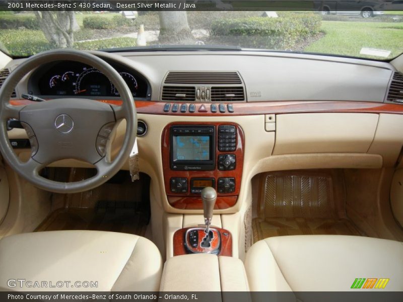 Desert Silver Metallic / Java 2001 Mercedes-Benz S 430 Sedan