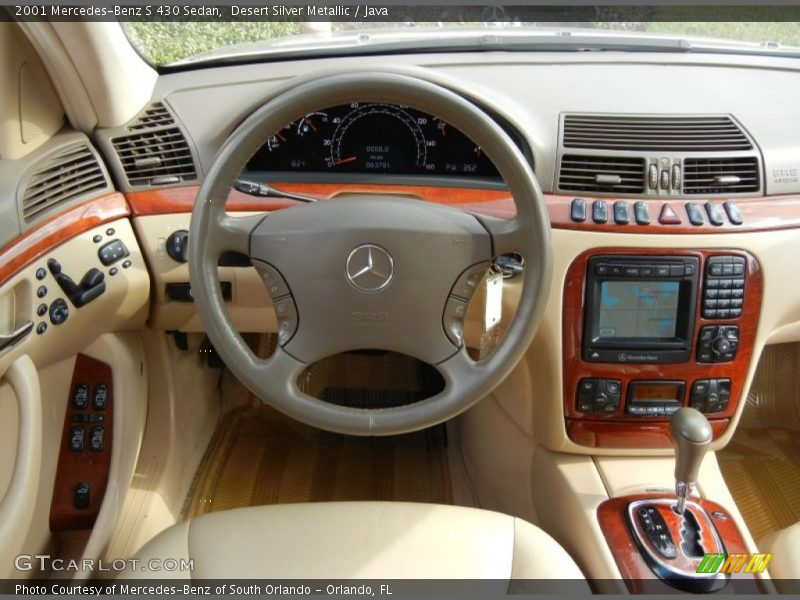 Desert Silver Metallic / Java 2001 Mercedes-Benz S 430 Sedan