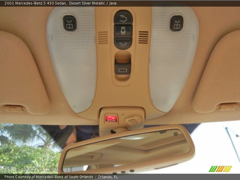 Desert Silver Metallic / Java 2001 Mercedes-Benz S 430 Sedan
