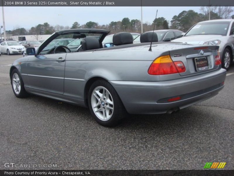 Silver Grey Metallic / Black 2004 BMW 3 Series 325i Convertible