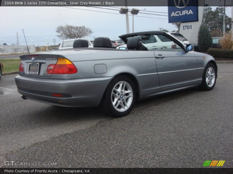 Silver Grey Metallic / Black 2004 BMW 3 Series 325i Convertible