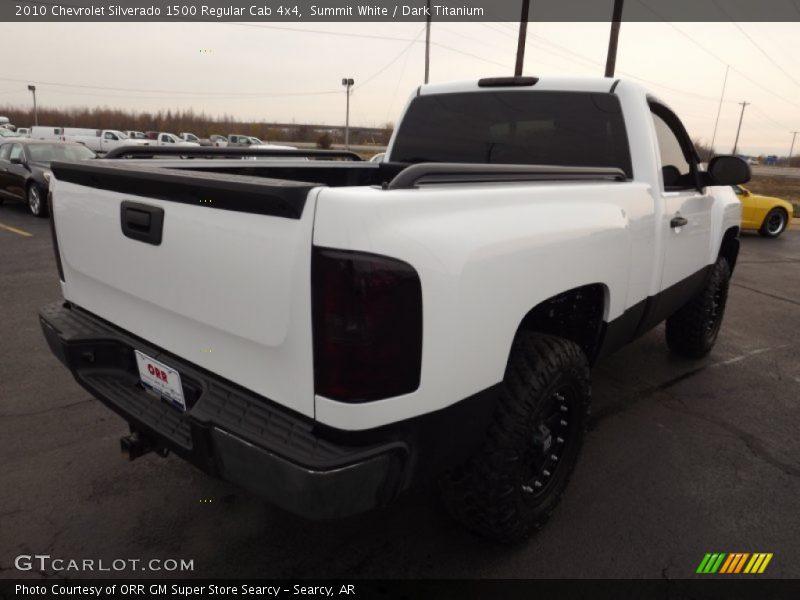 Summit White / Dark Titanium 2010 Chevrolet Silverado 1500 Regular Cab 4x4