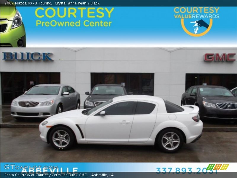 Crystal White Pearl / Black 2007 Mazda RX-8 Touring