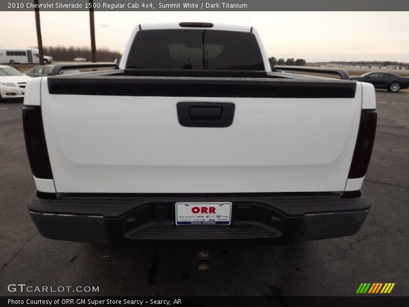 Summit White / Dark Titanium 2010 Chevrolet Silverado 1500 Regular Cab 4x4