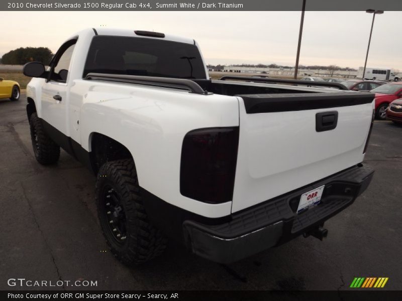 Summit White / Dark Titanium 2010 Chevrolet Silverado 1500 Regular Cab 4x4