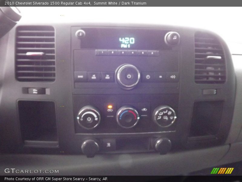Summit White / Dark Titanium 2010 Chevrolet Silverado 1500 Regular Cab 4x4