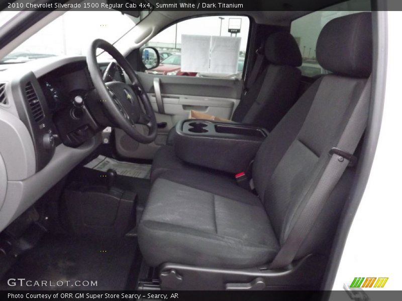Summit White / Dark Titanium 2010 Chevrolet Silverado 1500 Regular Cab 4x4