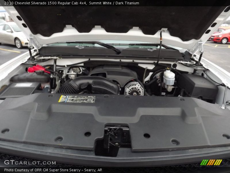 Summit White / Dark Titanium 2010 Chevrolet Silverado 1500 Regular Cab 4x4